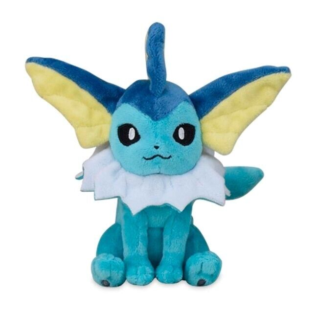 Pokemon Center Vaporeon Sitting Cuties Plush - New w/Tag and Packaging