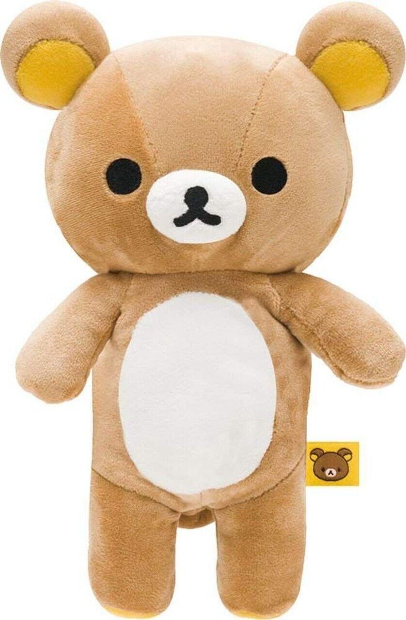 San-X Japan Rilakkuma Bear Plush Stuffed Toy Small Zipper Pouch New MR75101