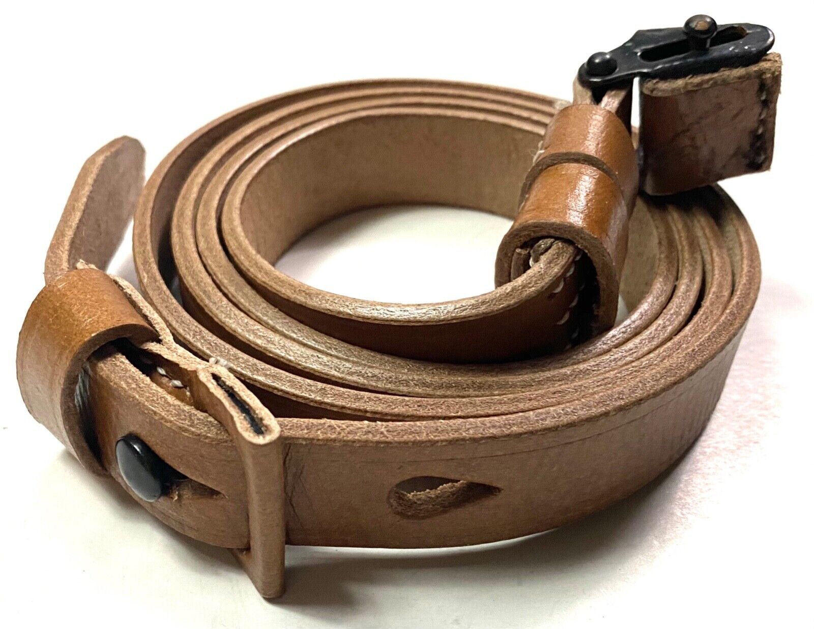  WWII GERMAN K98 98K LEATHER RIFLE CARRY SLING-NATURAL 