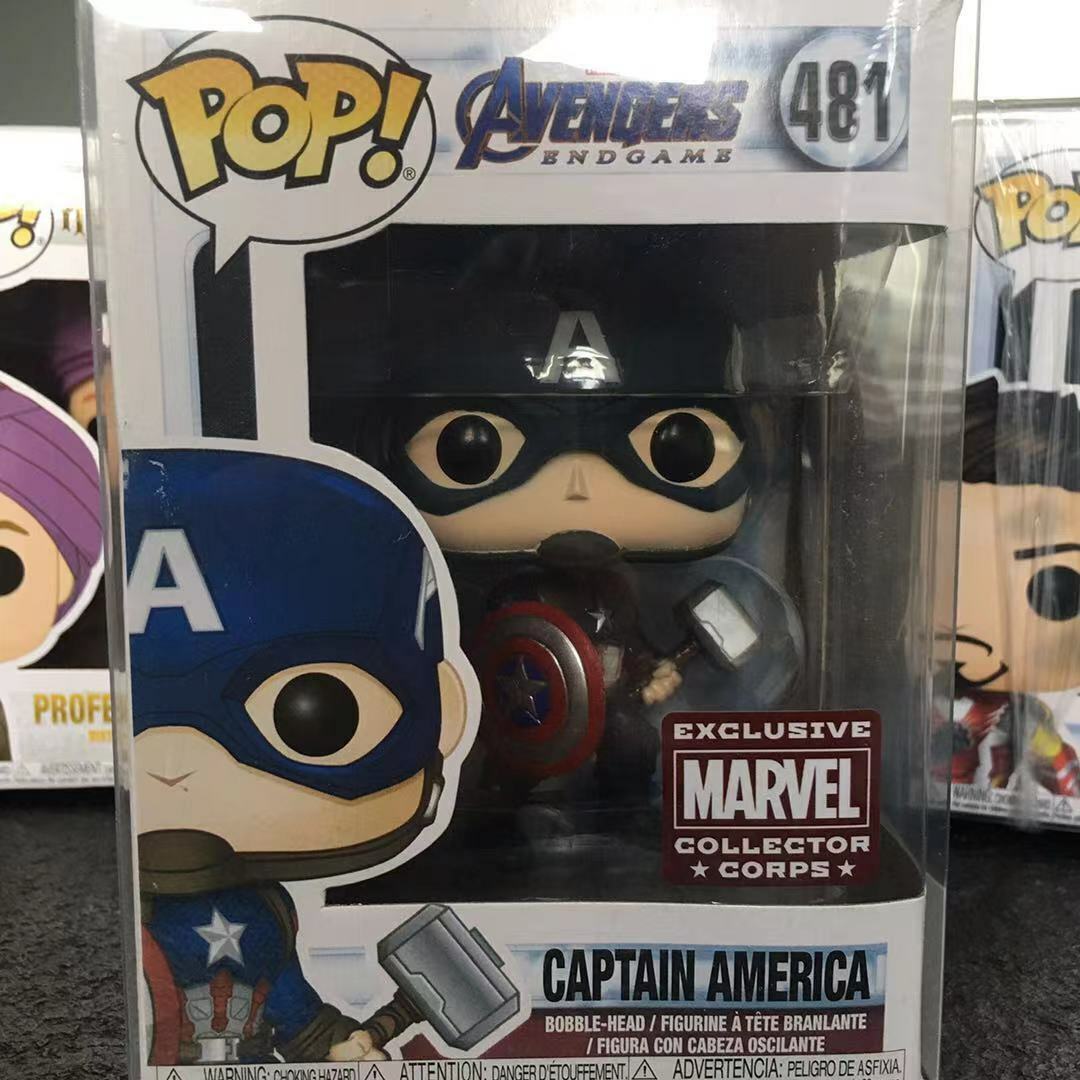 Funko Pop Avengers Captain America #481 Marvel Collector Corps w/protector