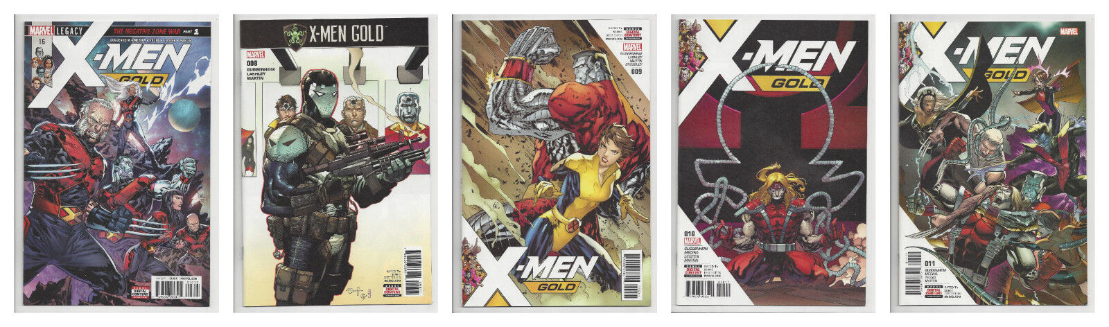 X-MEN GOLD #7 8 9 10 & 11 SET OF 5 (1st PRINT) Wolverine Marvel 2018 NM- NM