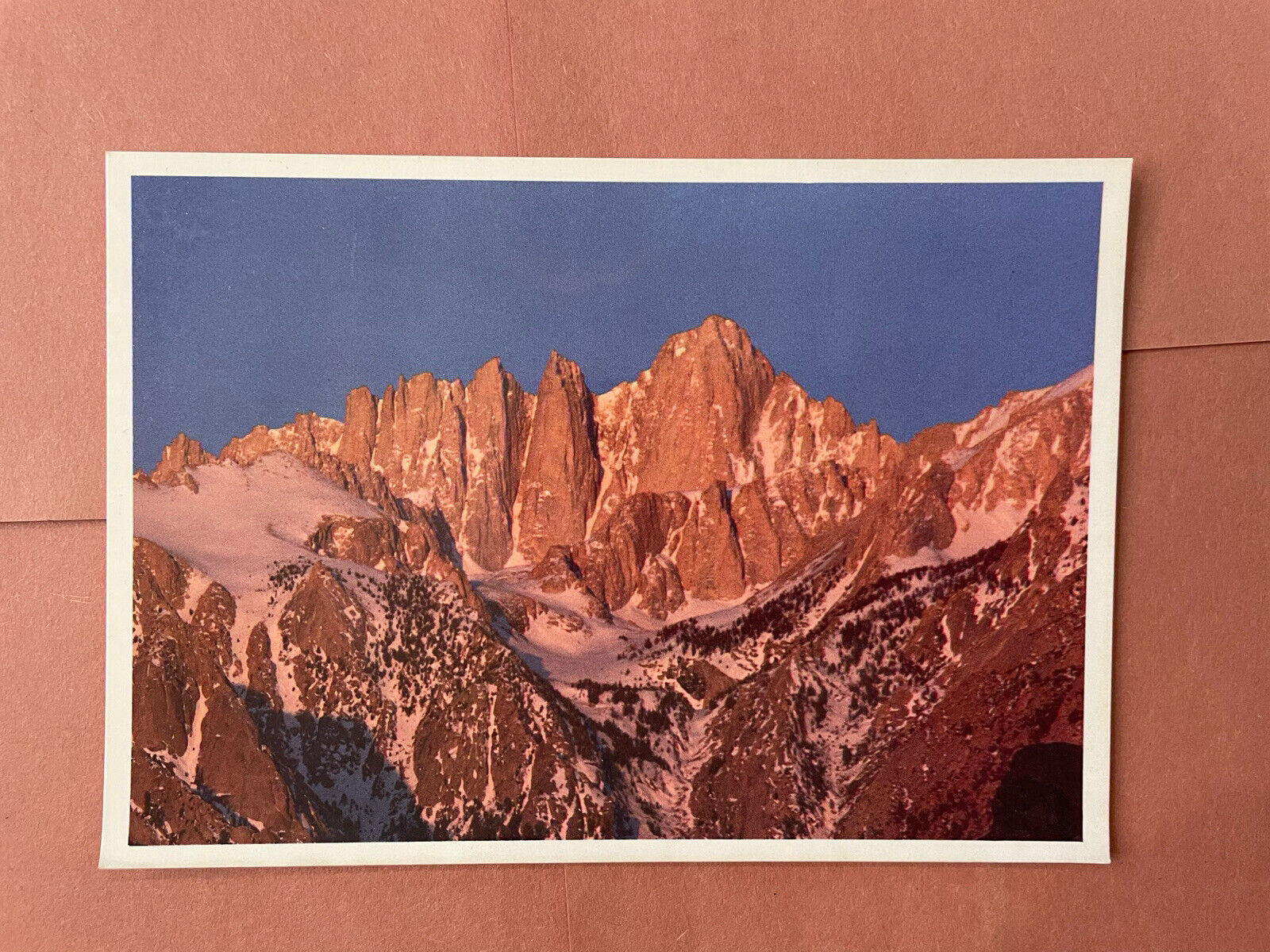 Postcard Sequoia National Park California Eastern Escarpment Of Mt. Whitney