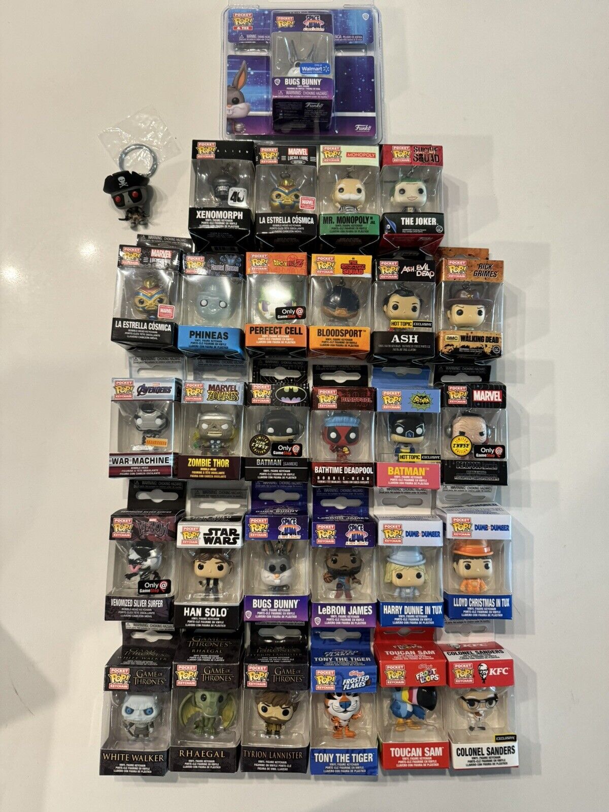 Funko 30  pocket pop keychain lot - All News ( Exclusives)