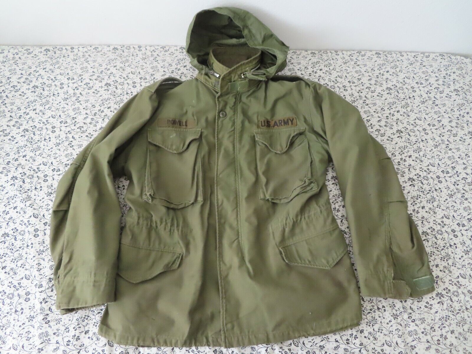Field Jacket w/ hood 1970 Cold Weather sateen OG 107 Medium Short So Sew Styles