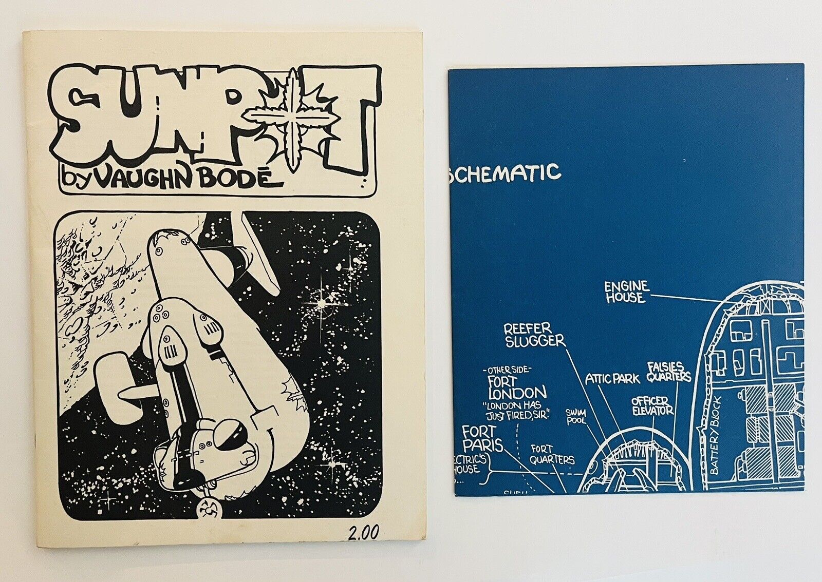 SUNPOT #1, VF,  Vaughn Bode, w/ poster,Underground, 1971, 1st, more UG in store