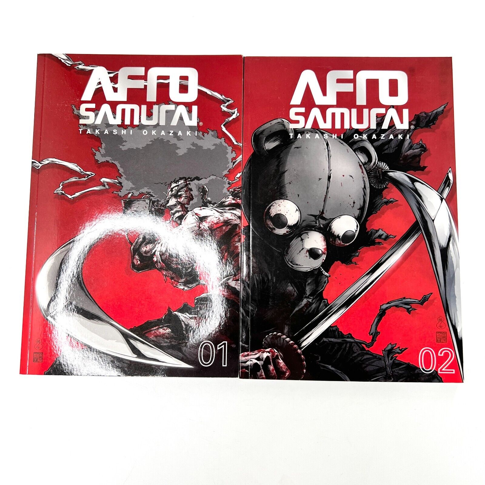 Afro Samurai Volume 1, 2 - English - by Takashi Okazaki - Japanese Manga Series