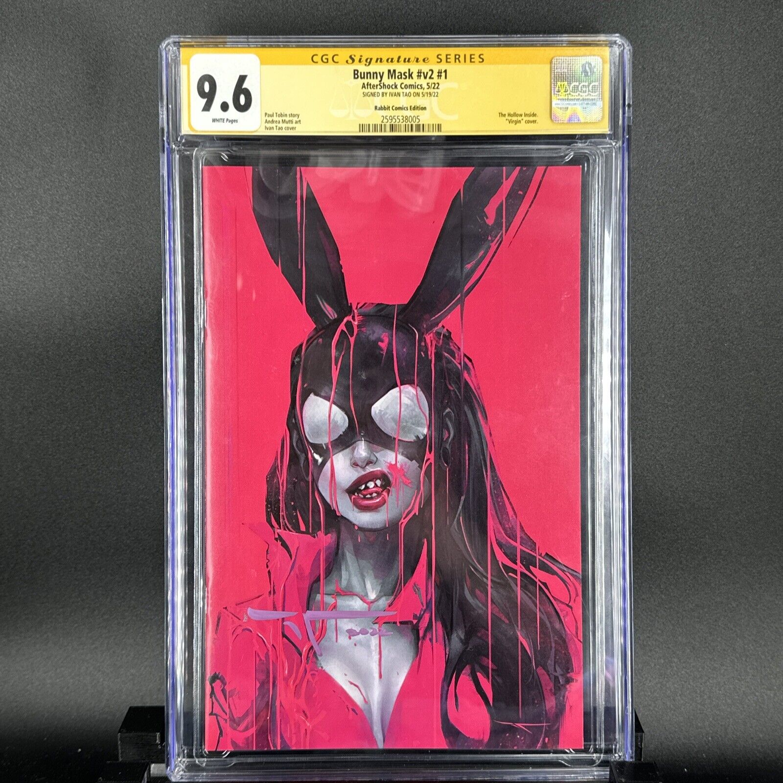 Bunny Mask Vol. 2 #1 CGC SS 9.6 Rabbit Comics Virgin Edition Signed By Ivan Tao