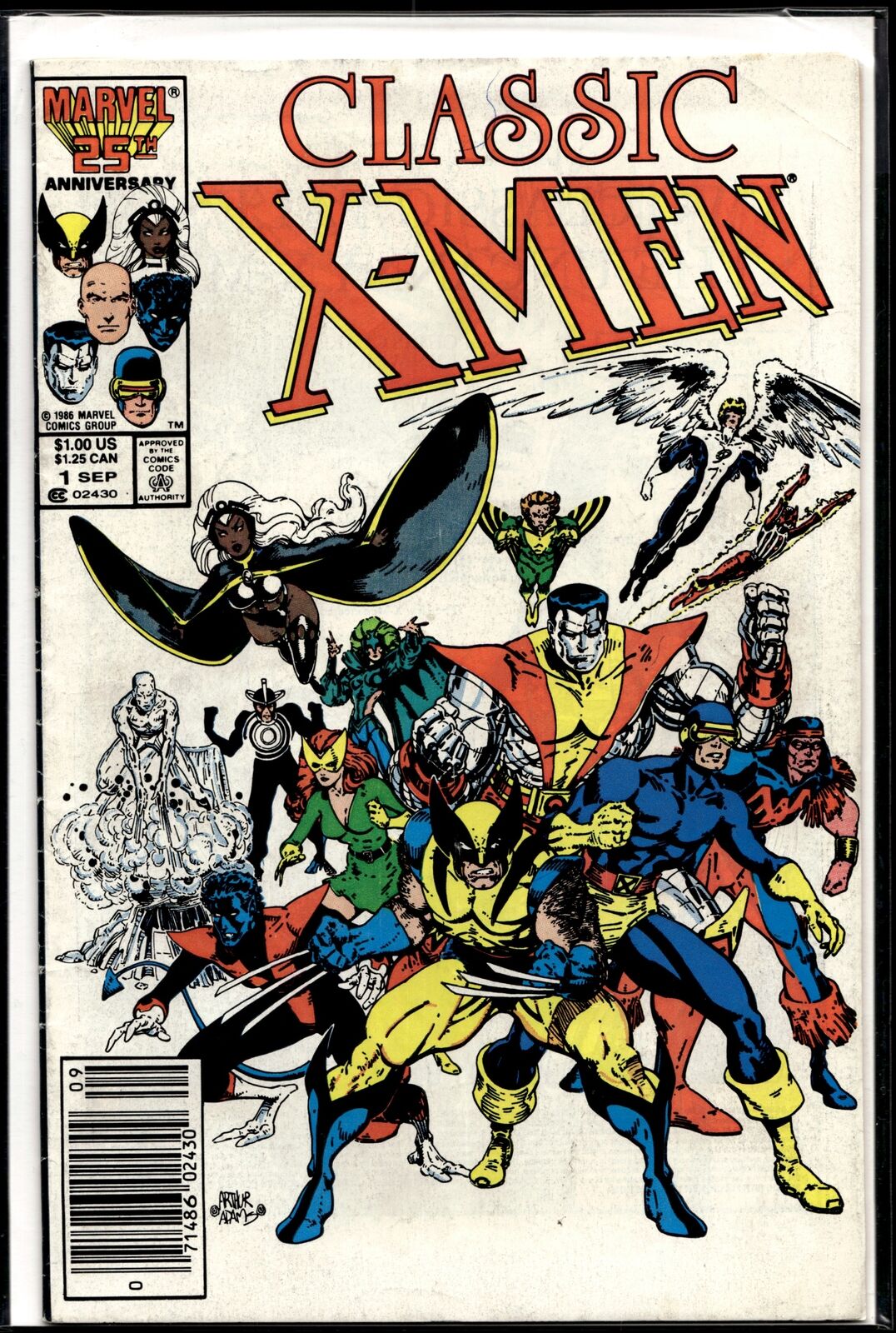 1986 Classic X-Men #1 Newsstand Marvel Comic