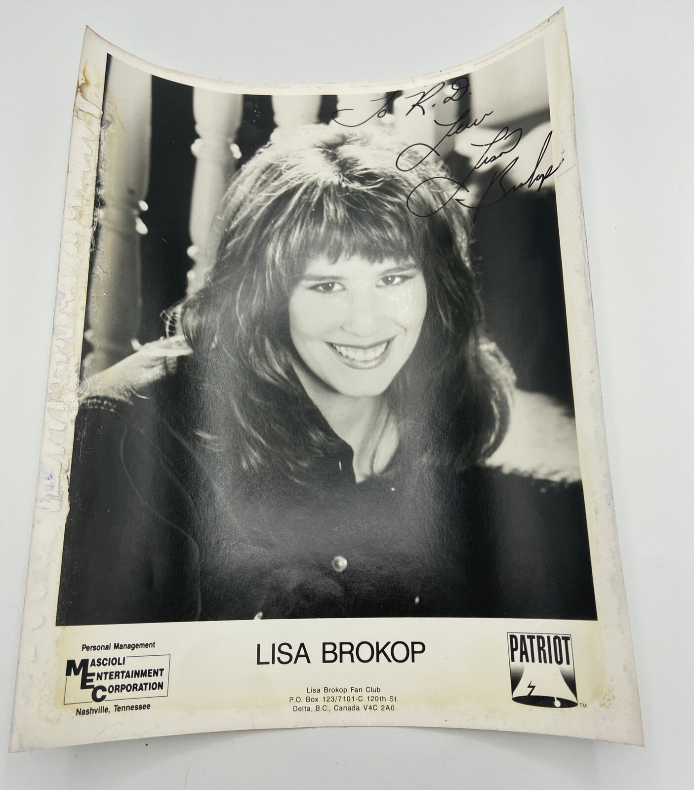 Lisa Brokop Country Artist Signed Press Shot 8 X 10 Press Photo