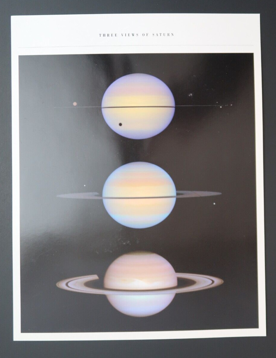 3 Views of Saturn Jet Propulsion Laboratory NASA Hubble Space Telescope Image