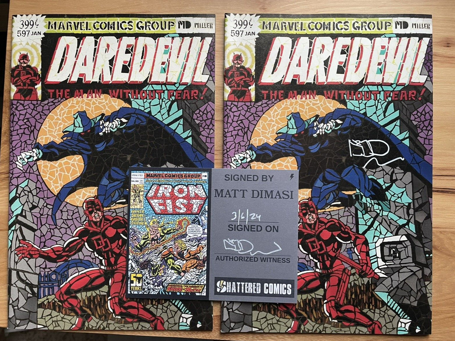 DAREDEVIL #158 (597) SHATTERED Variant 2 copies (1 signed) Frank Miller
