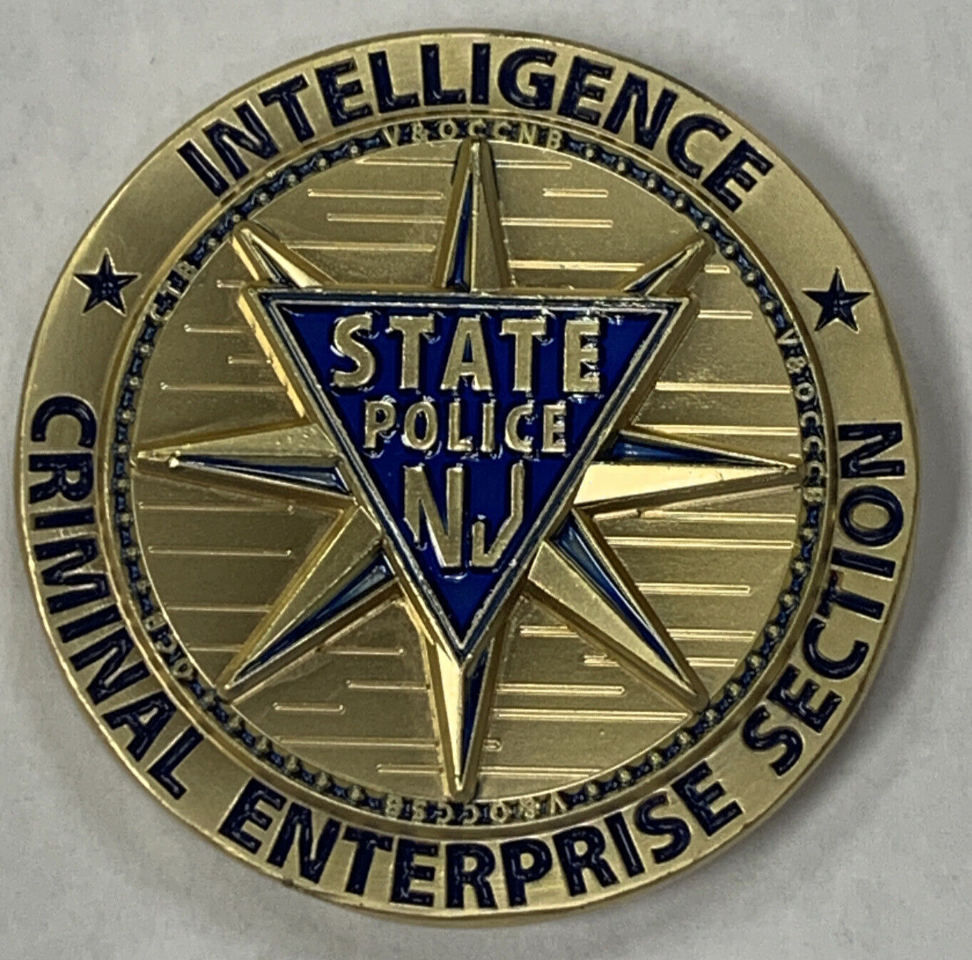 NJSP New Jersey State Police Investigative Branch Intel Crime Challenge Coin