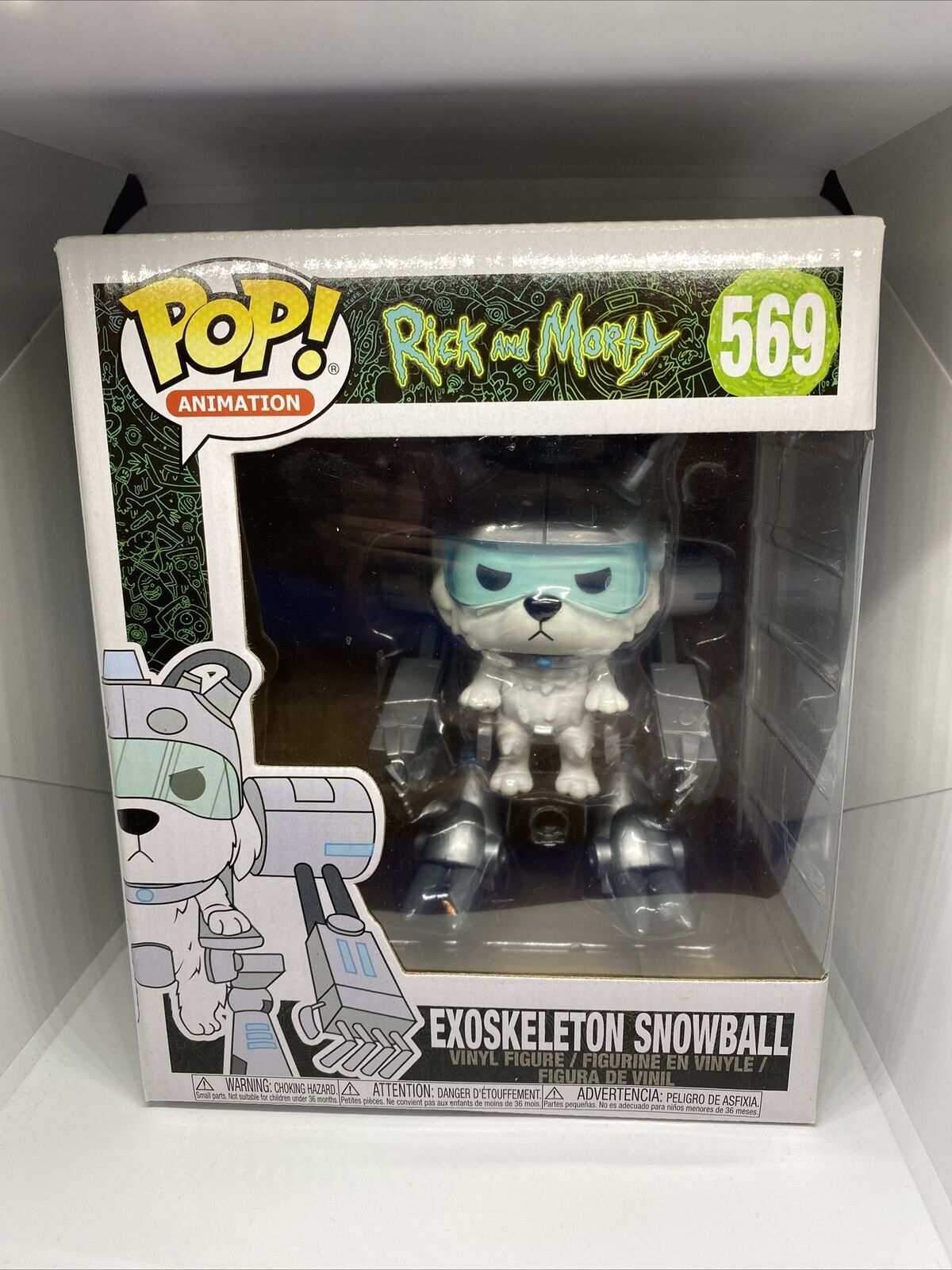 Funko Rick And Morty Exoskeleton Snowball 6 Inch #569 New