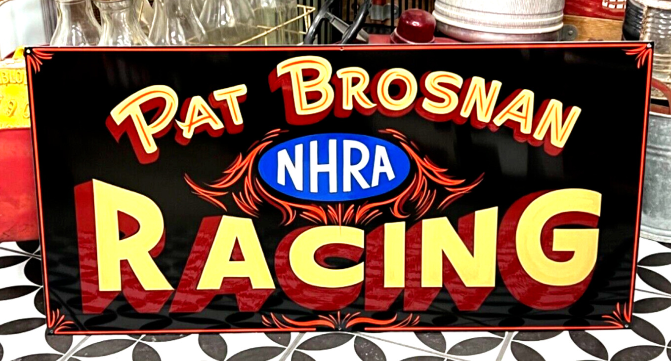 Personalized HAND PAINTED Sign NHRA Drag Racing Race Car Garage Shop Collectible