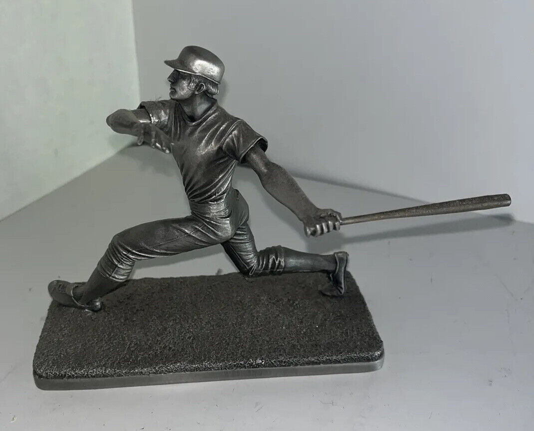 Baseball Batter Lance Fine Pewter Figurine Petitto 1797-1801 VINTAGE 1975 5.5”