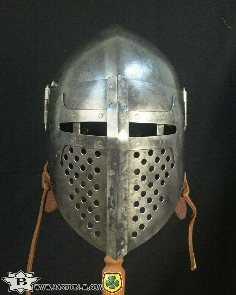Bascinet Knight helmet Medieval helmet Armour Buhurt helmet Buhurt Battle Gift