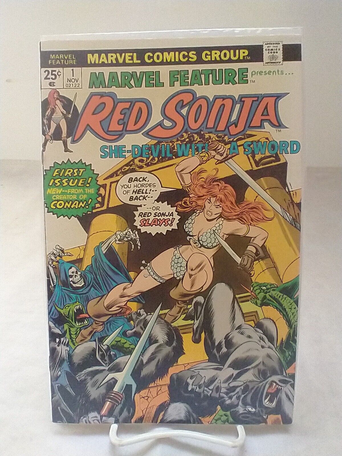 Marvel Feature (1975) #1 VF. Red Sonja
