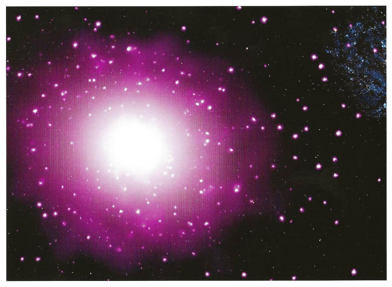 Postcard M60-UCD1 'Ultra Compact' Dwarf Galaxy Hubble Telescope NASA Photo MINT