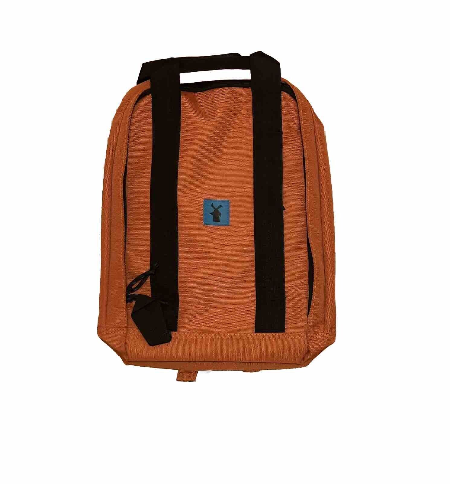 New Dutch Bros Coffee Orange Black Padded Laptop Sleeve Backpack