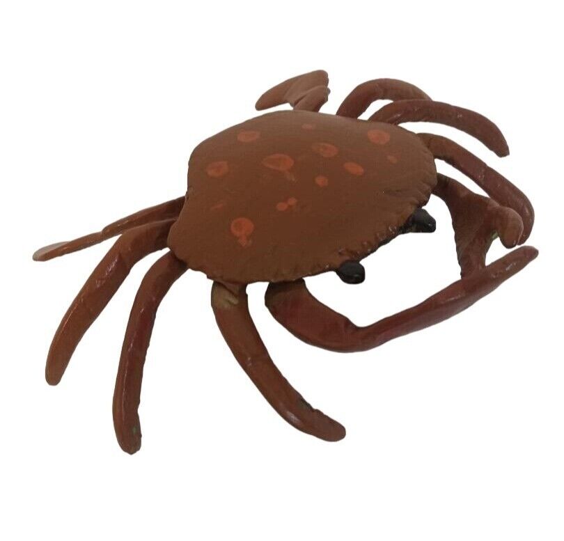 Penco Bronze Colorful Crab Ashtray Metal Trinket Box Nautical Movable Claws