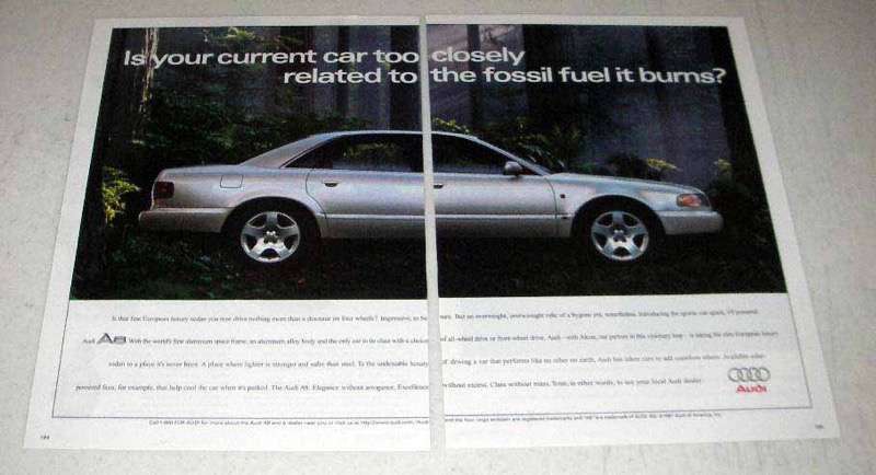 1997 Audi A8 Car Ad, Too Closely Related to Fossil Fuel
