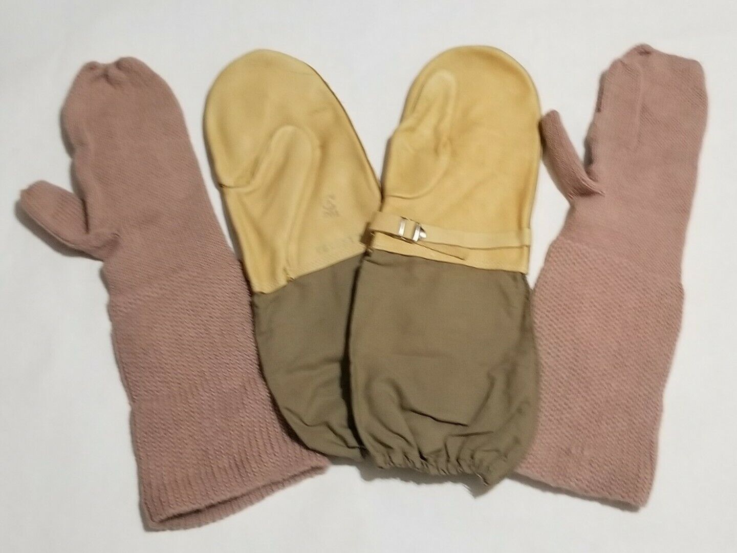 Canadian Military Trigger Finger Mittens And Inserts Unissued Surplus Size Large
