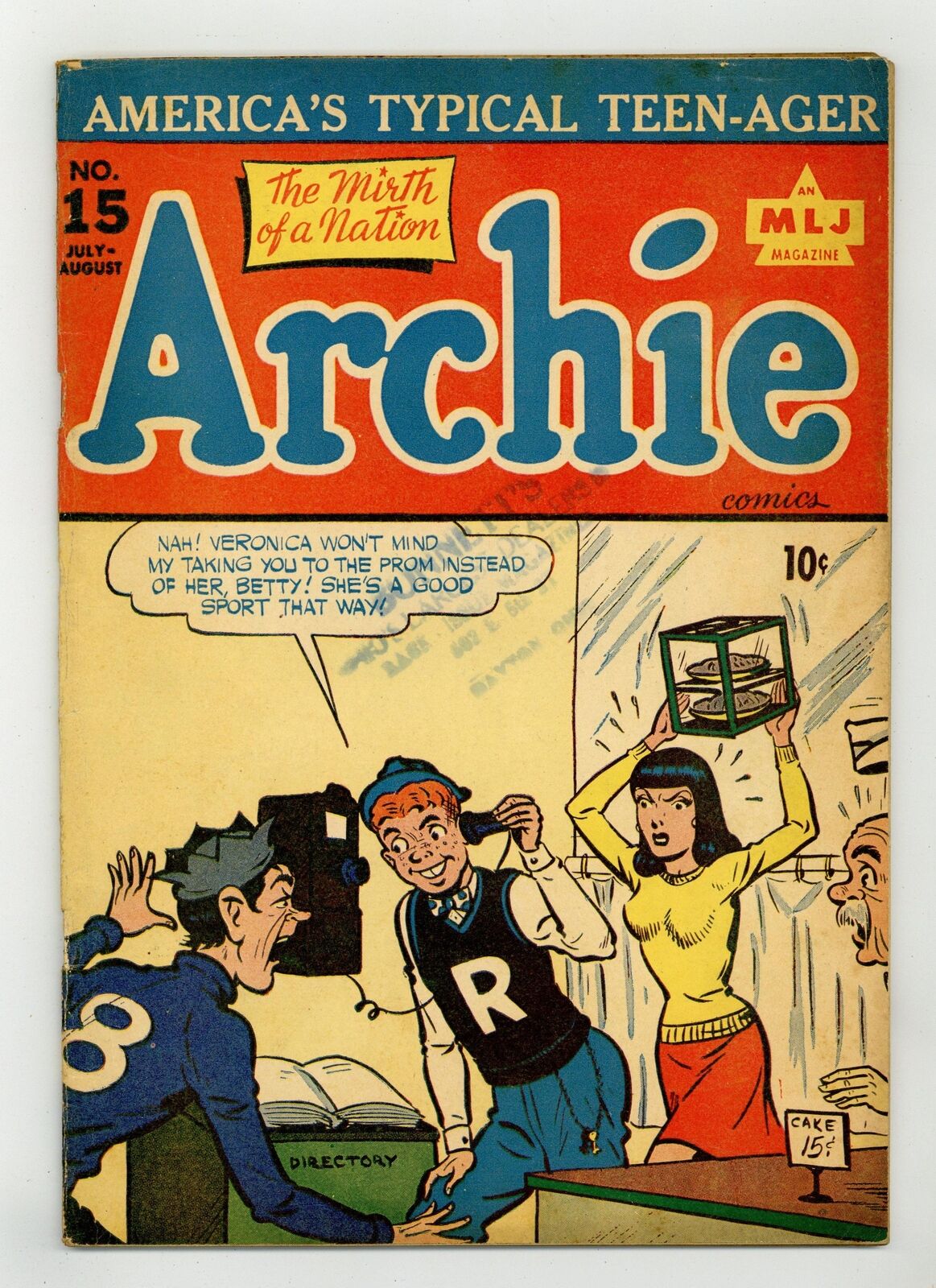 Archie #15 VG+ 4.5 1945