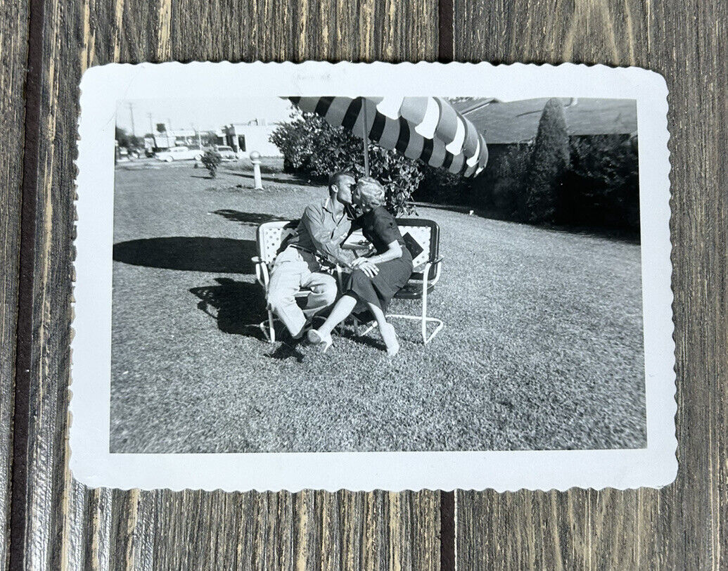 Vintage 1955 Saying Goodbye Ft. Worth Photograph 4.5” x 3.25”