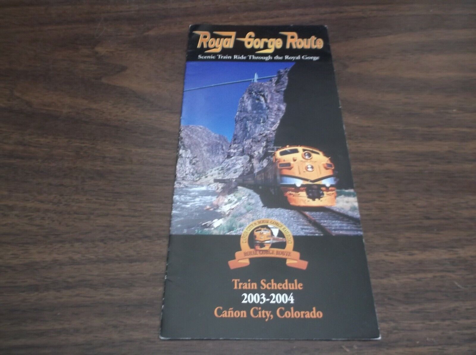 2003-2004 CANON CITY & ROYAL GORGE RAILROAD COLORADO PUBLIC TIMETABLE 
