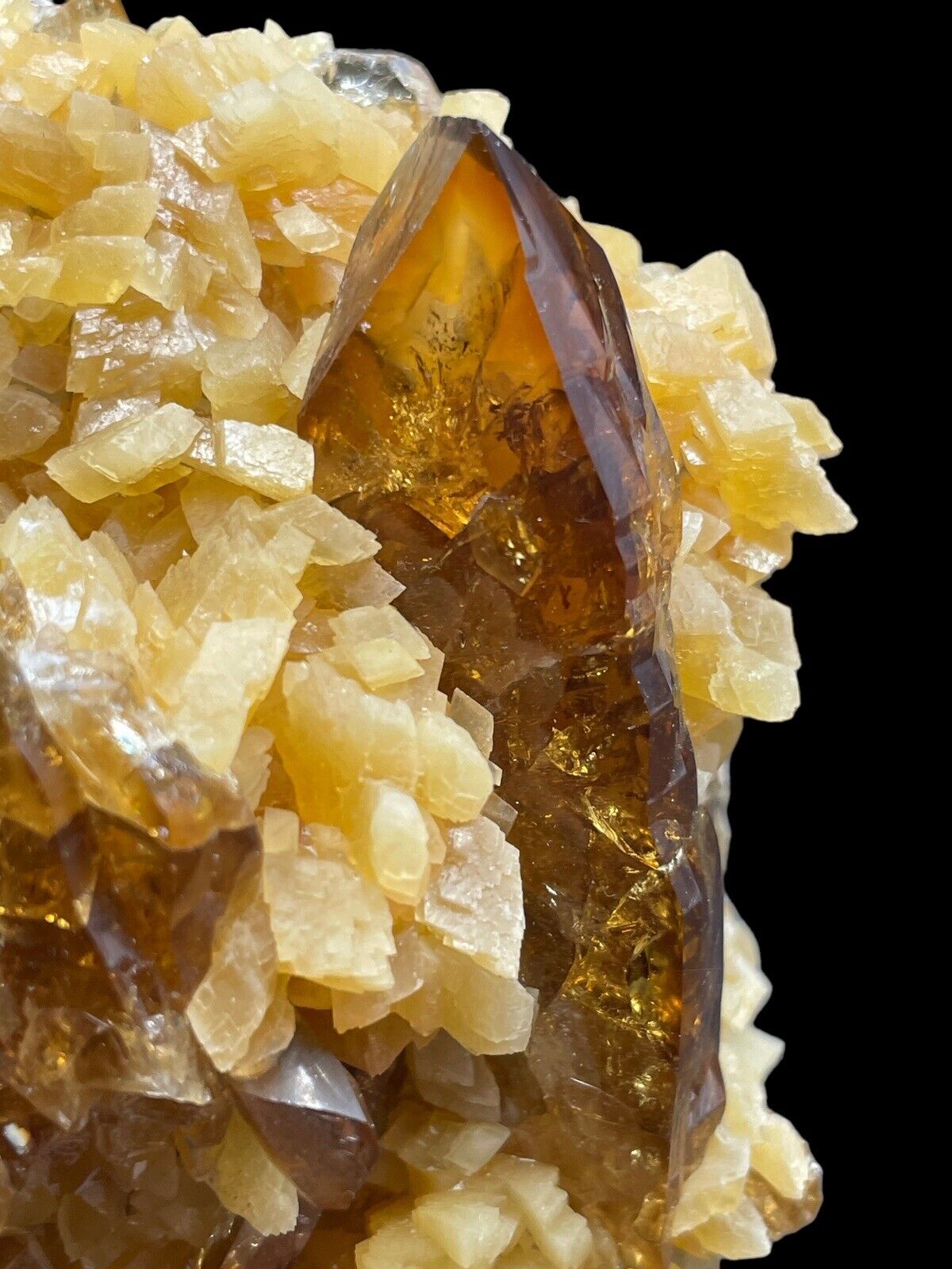 Gemmy BARITE on CALCITE (Fantastic Crystals) *Elk Creek, South Dakota, USA*