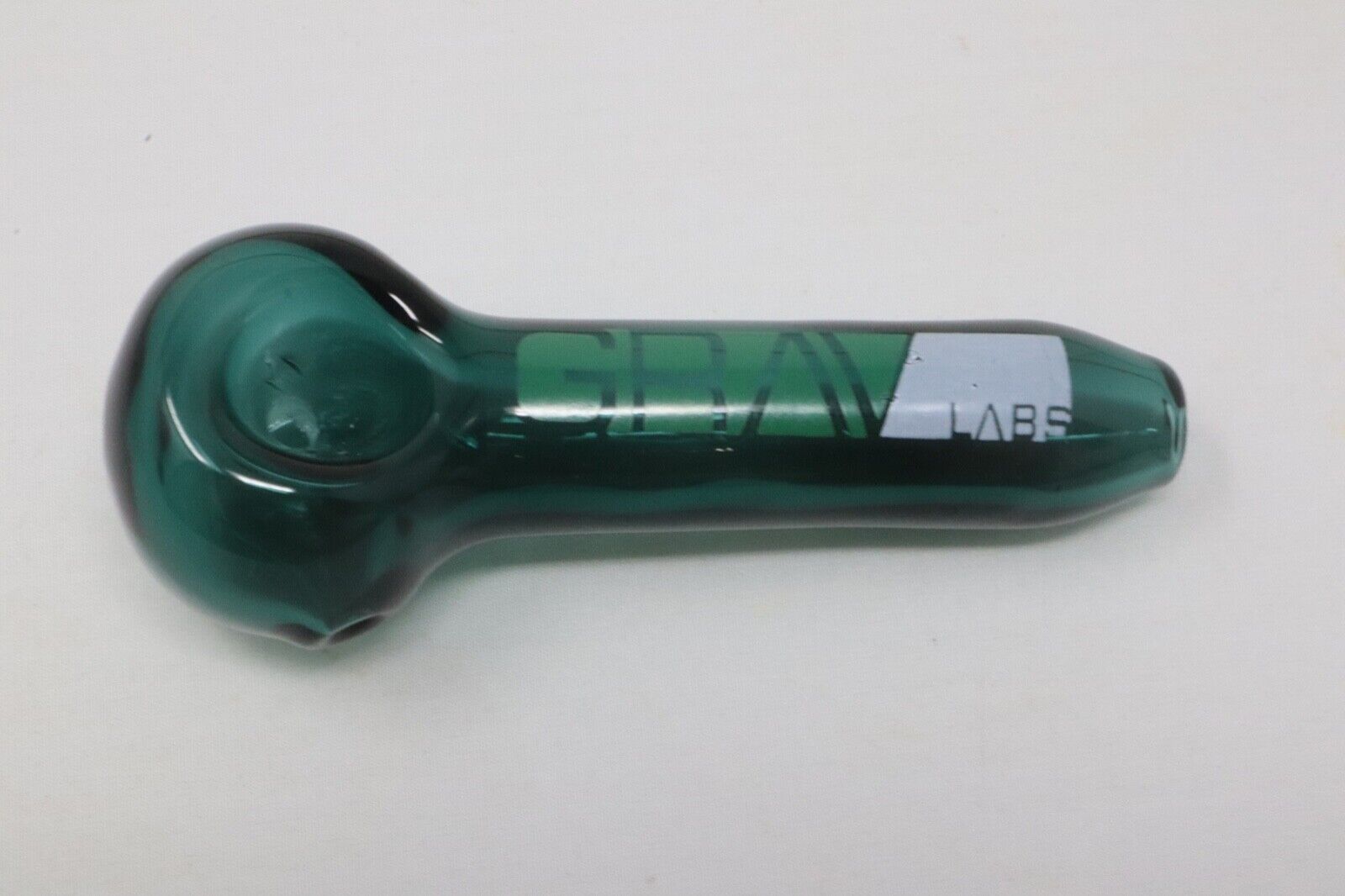3 Inch GRAV Classic Spoon Lake Green Colored Glass Dry Pipe