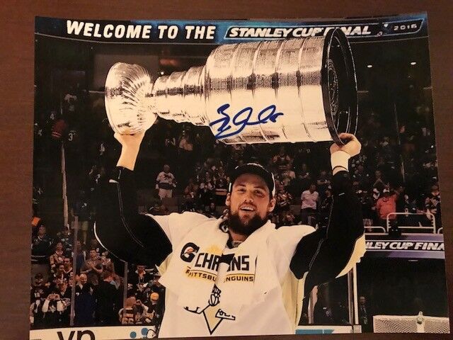 BRIAN DUMOULIN PITTSBURGH PENGUINS STANLEY CUP CHAMP SIGNED 8X10 PHOTO W/COA B