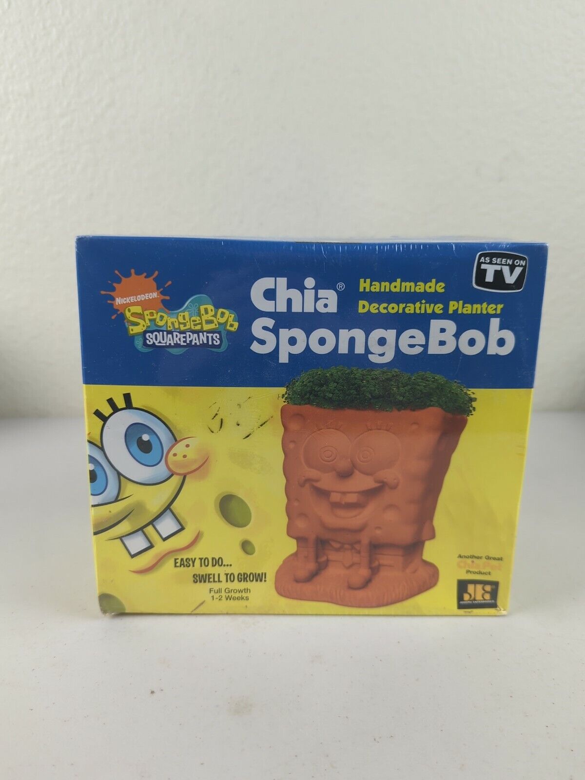 Spongebob-Chia Pet 2012 Nickelodeon SpongeBob Chia Pet Decorative Planter Gift