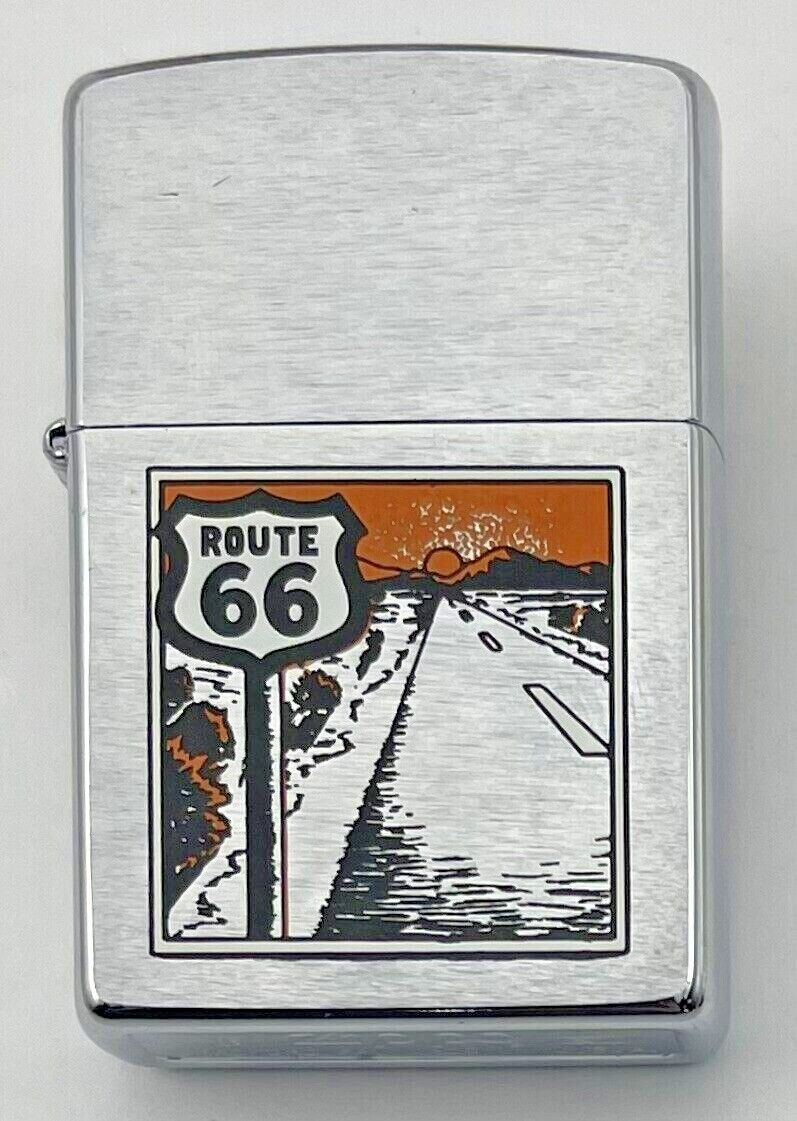 Vintage Zippo Lighter US Highway Route 66 California Desert 1996 Never Fired