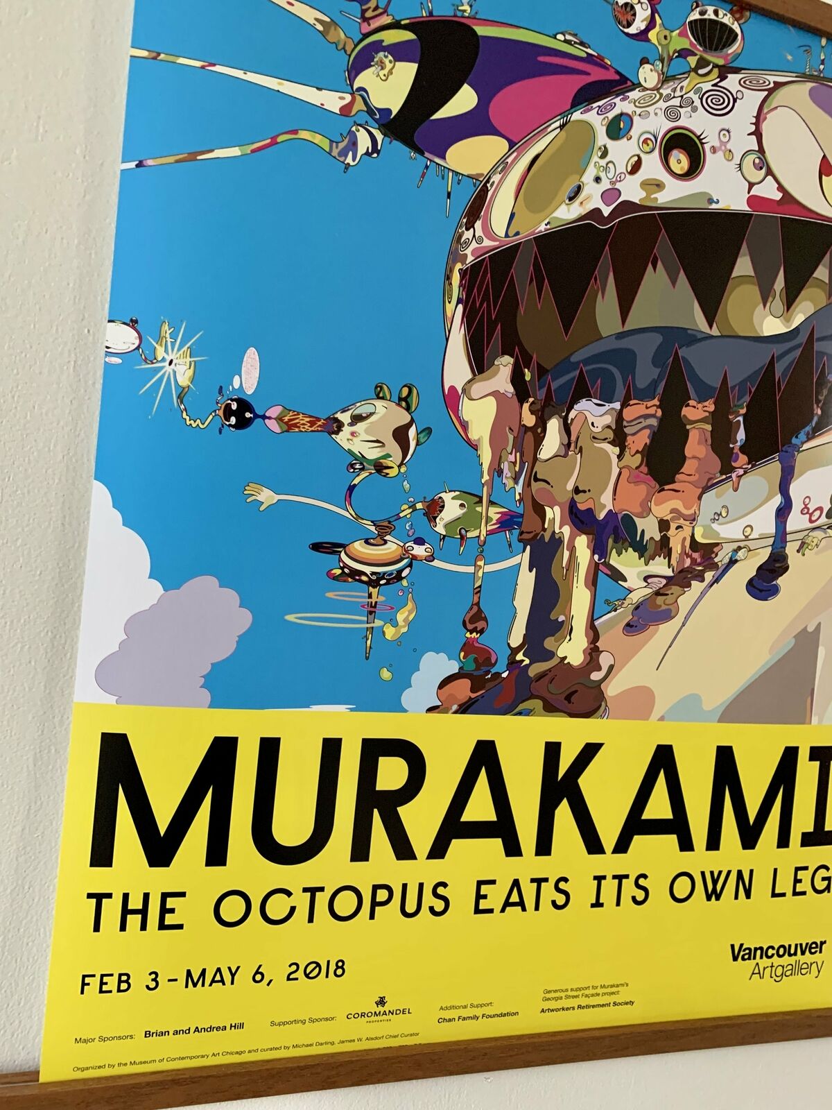 Takashi Murakami original exhibition poster from a Canadian Show in 2018