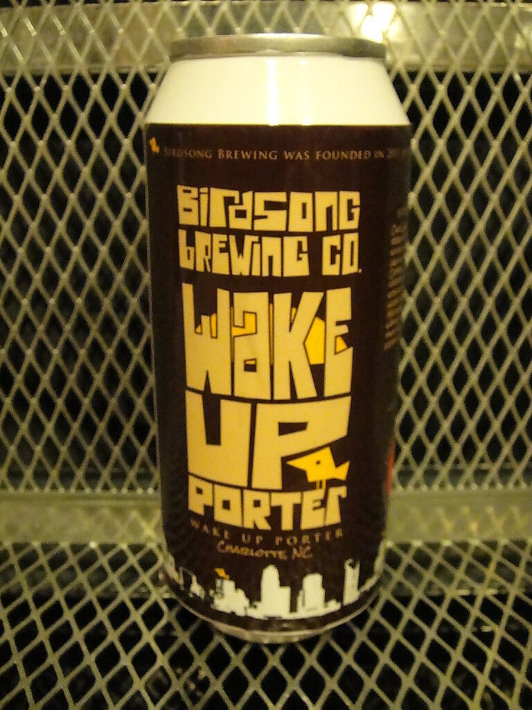 BIRDSONG BREWING Charlotte NC ~ CUSTOM Wake Up Porter Can Beer Tap Handle