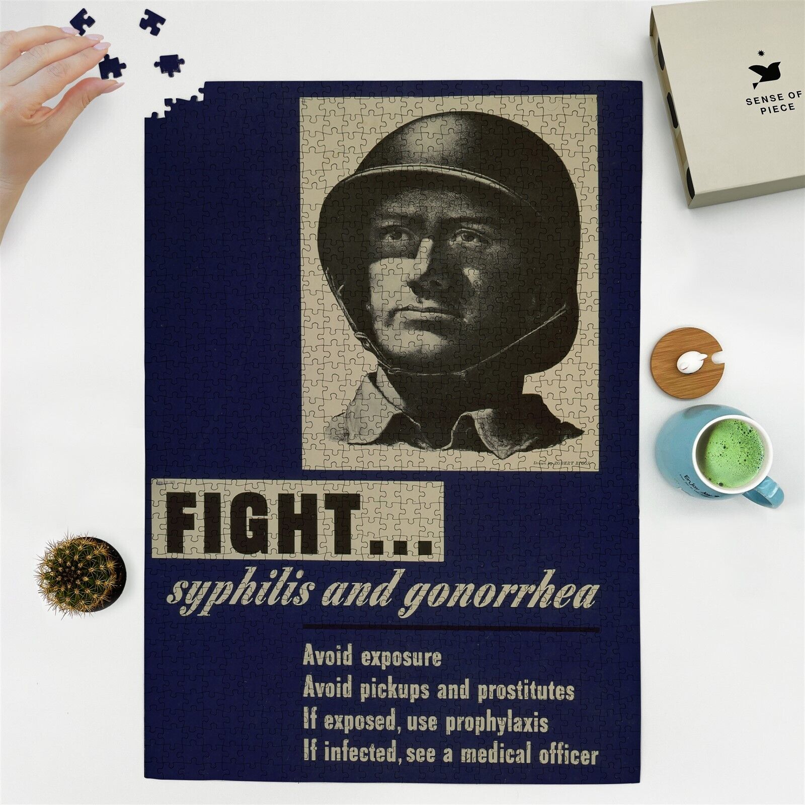 1943 Fight syphilis, gonorrhea | R Riggs | 1000 Piece Adult Jigsaw Puzzle