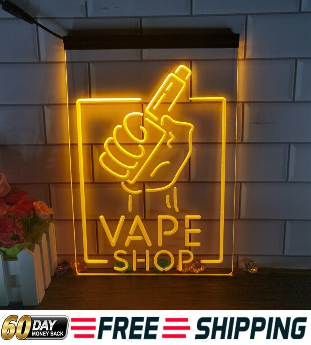Vape Smoke Shop Advertising LED Neon Light Sign Club Business Display Wall Décor