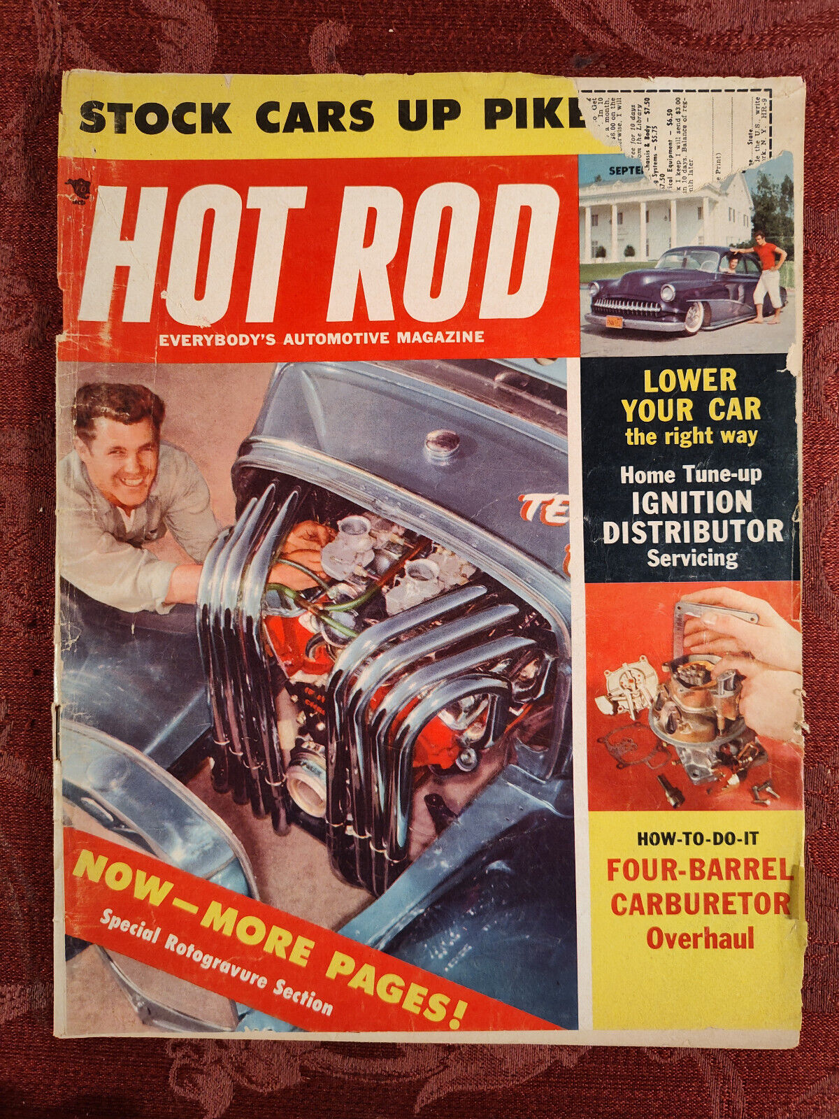 RARE HOT ROD Magazine September 1957 Stock Cars Lincoln powered Model A