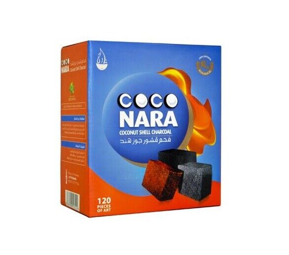 Coco Nara Hookah Natural Charcoals 120 Count Premium Lighting Coal CocoNARA