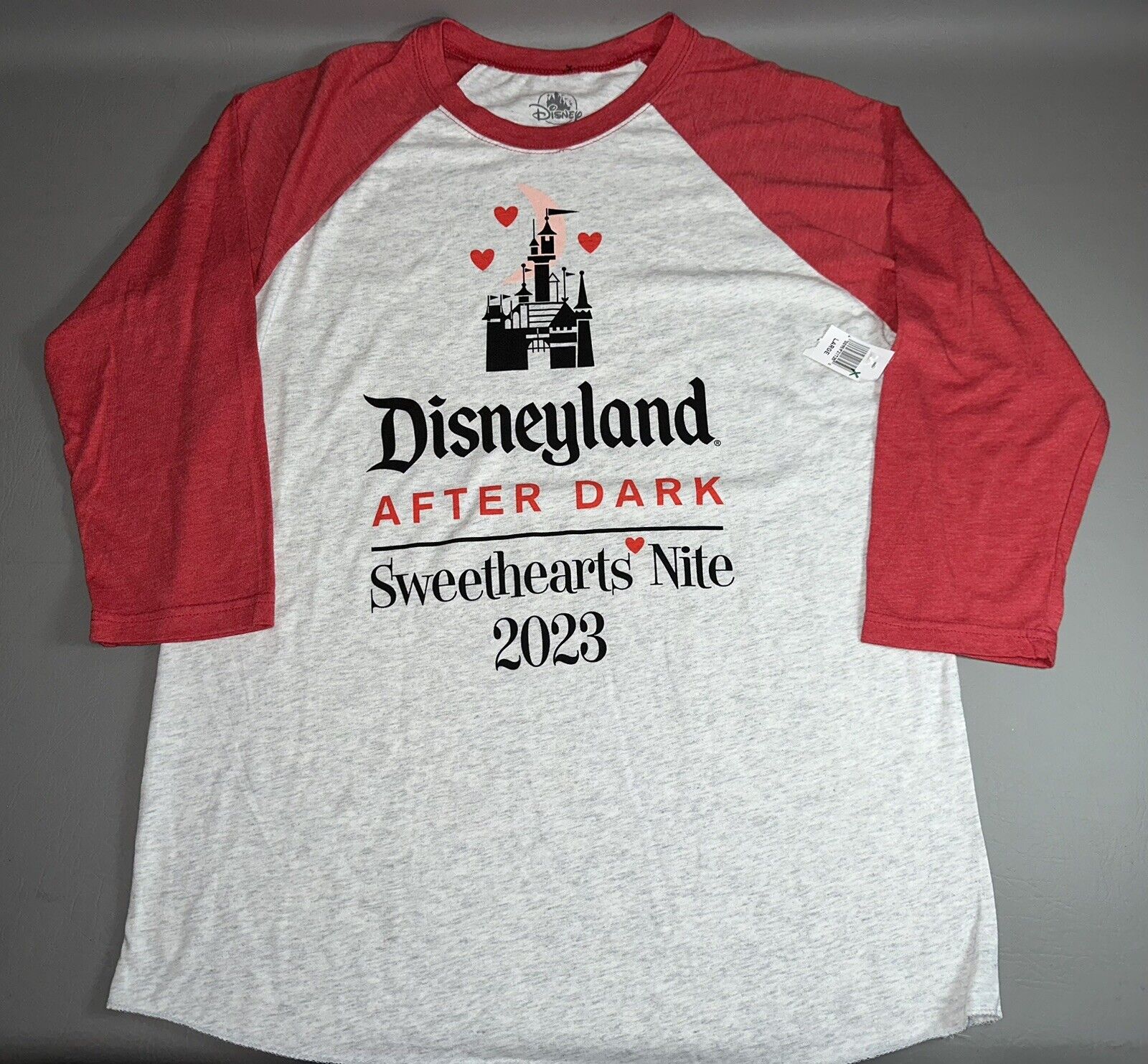 Disneyland After Dark SweetHeart's Nite 2023 Official Women's L Raglan T Shirt