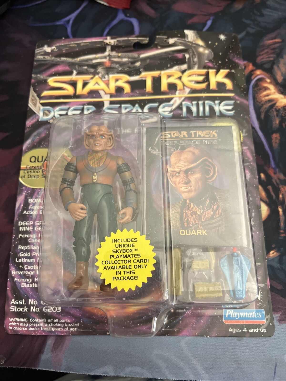 VNTG Star Trek Quark Ferengi Deep Space Nine  Action Figure Playmates 1993