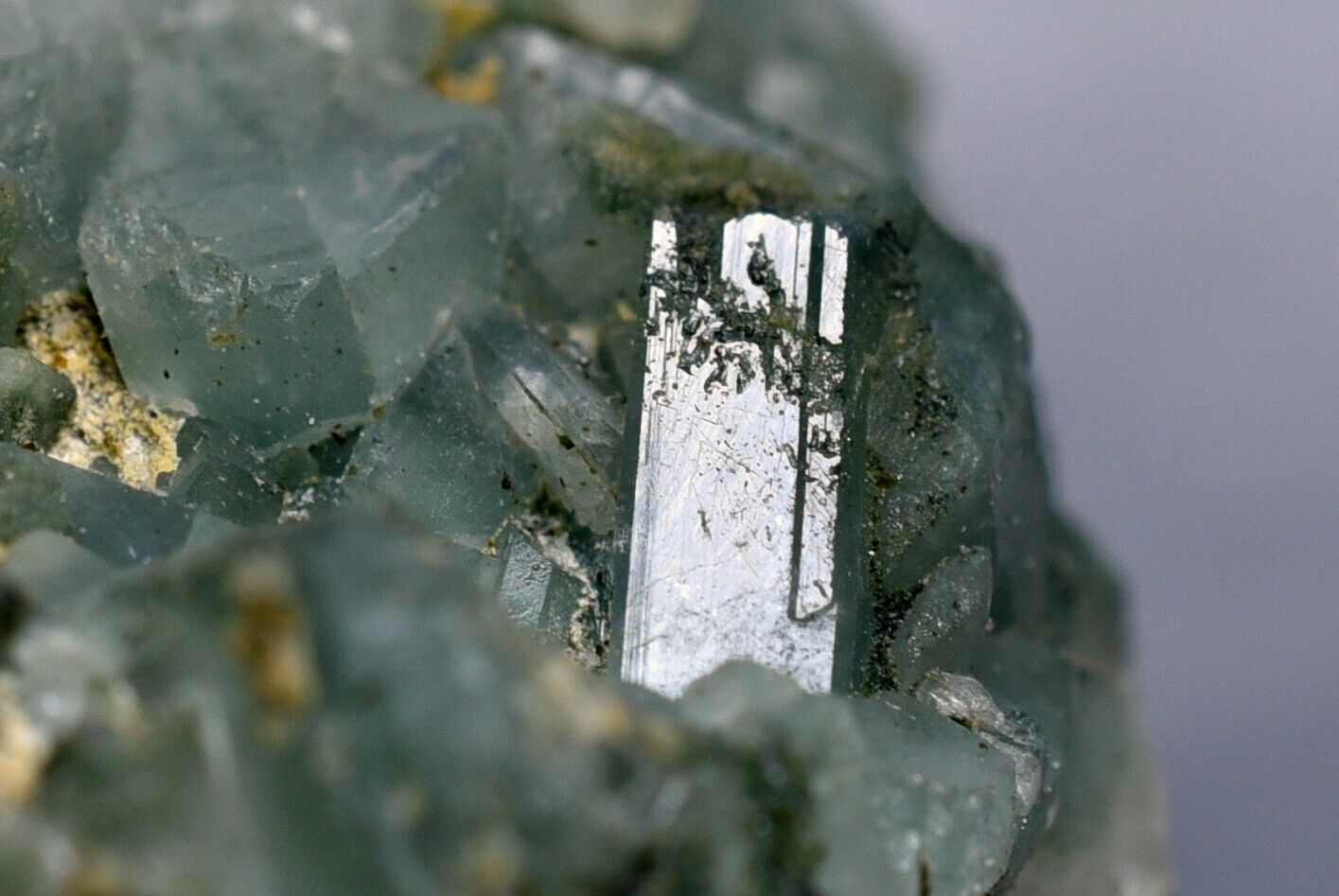 306 GM  Extremly Rare Huge PERICILINE Combine Amphibole Crystals Matrix Specimen