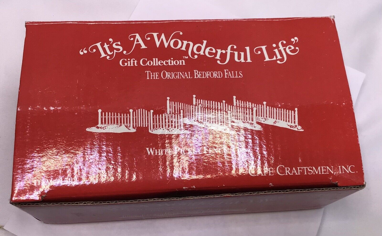 Its a Wonderful Life Gift Collection White Picket Fence Set Holiday Village 1592