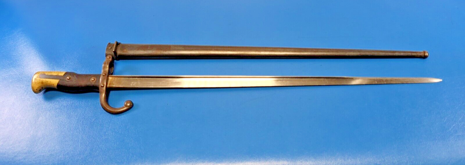 Antique French Model 1874 Gras Navy Bayonet Sword Deny Arsenal 1881 Match #\'s