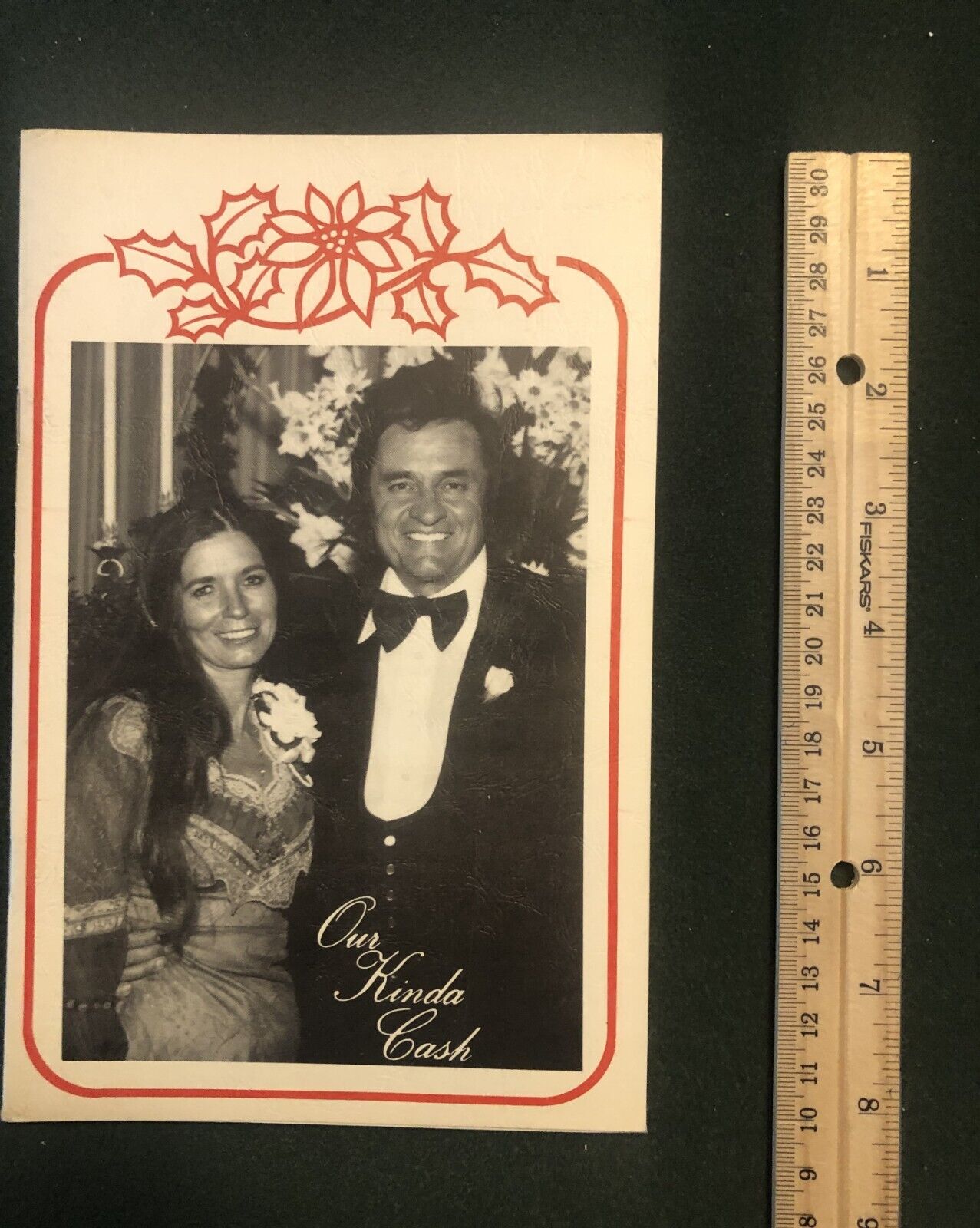 Johnny Cash Christmas Pamphlet, Vintage, 5.5 x 8.5