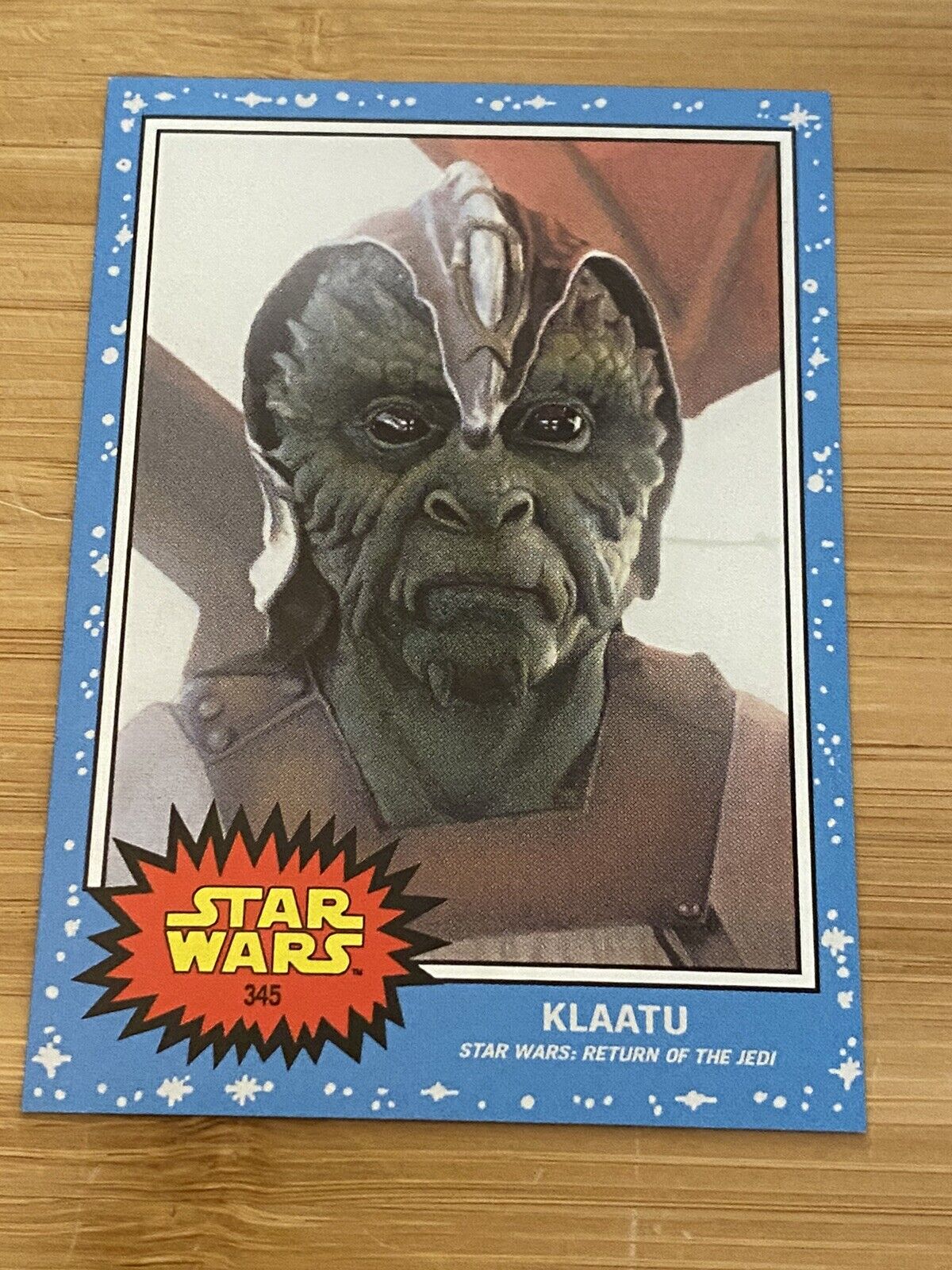 Star Wars: Return Of The Jedi “KLAATU” 2022 Topps Living Card #345
