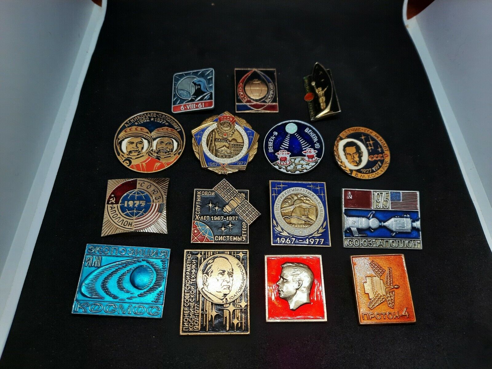 Soviet Vintage Badges USSR, Space, Gagarin, Cosmonautics Day, Venus, Apollo Old