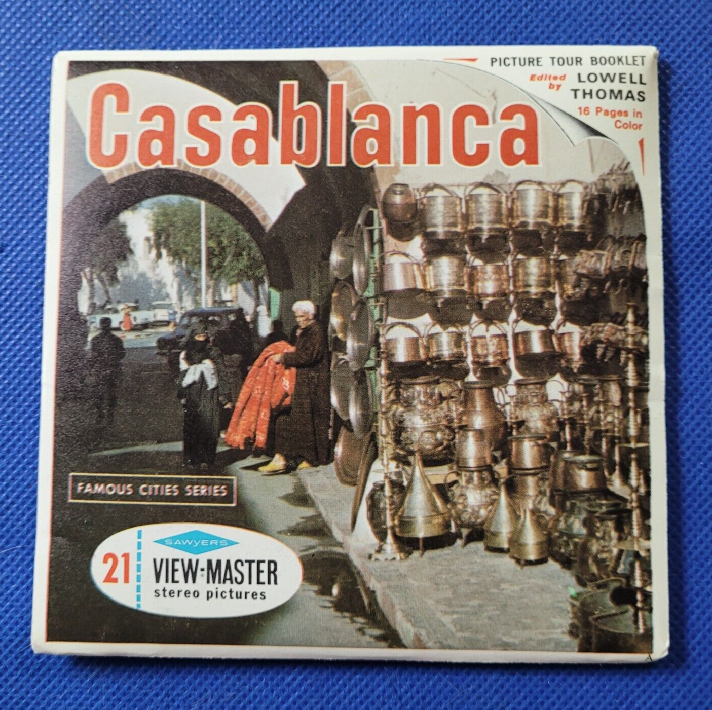 Sawyer\'s B101 Casablanca Morocco North Africa view-master 3 Reels Packet set