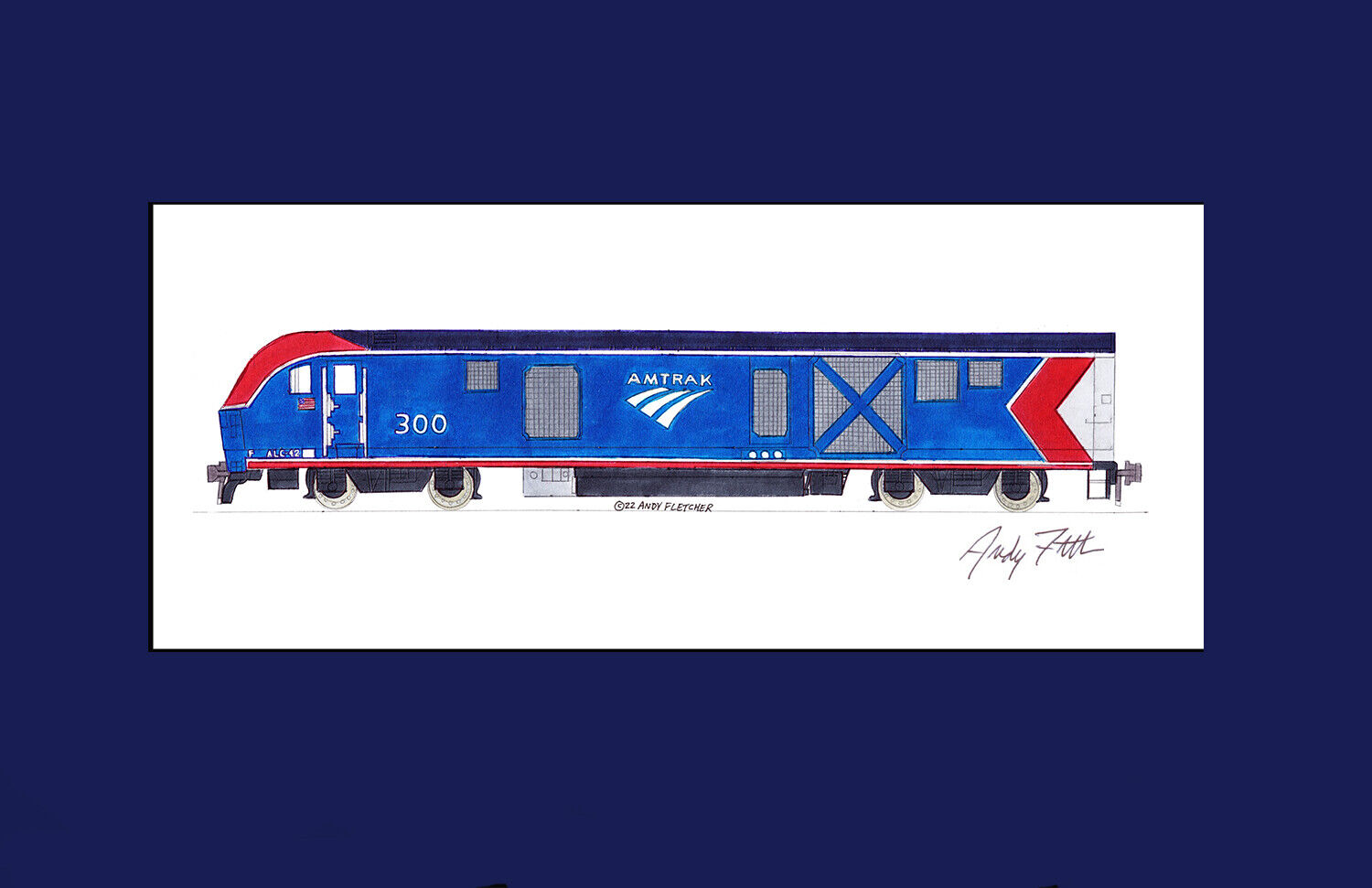 Amtrak Siemens Charger ALC-42 #300 11\